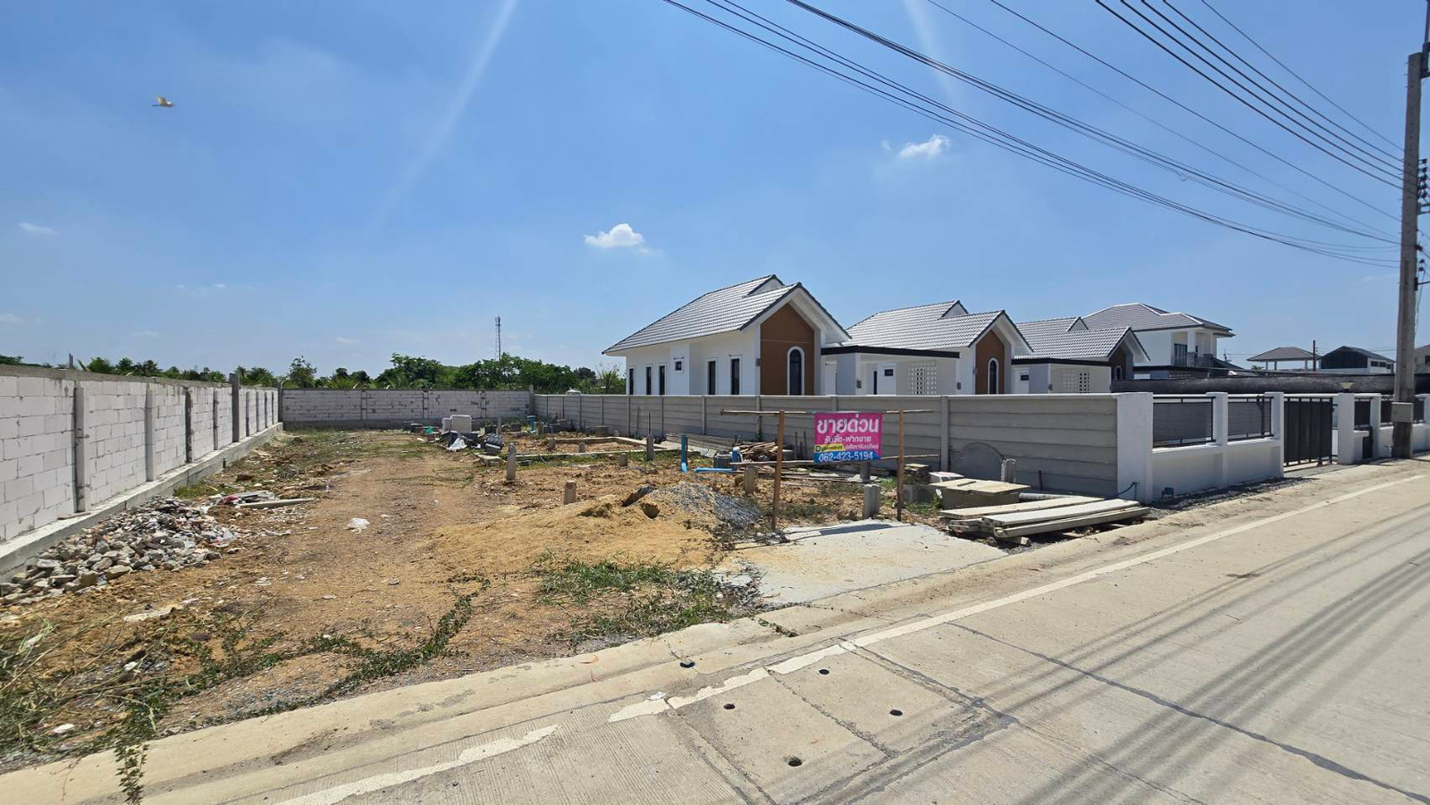 ที่ดิน ถมแล้ว 100 ตรว. วัดมะสง ไทรน้อย  – รูปที่ 2