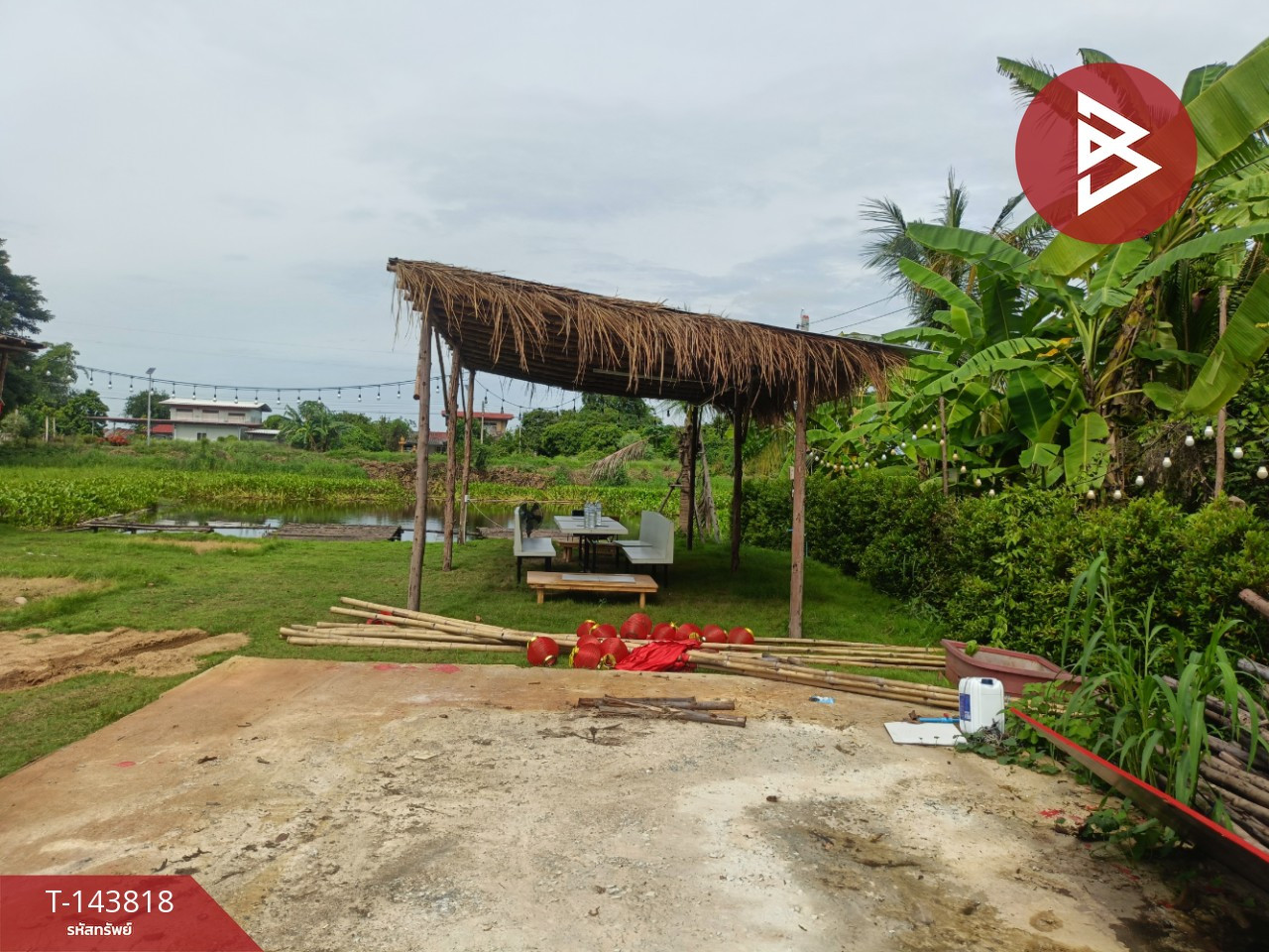 Land for sale with buildings, area 1 rai 56 sq m, Hankha, Chainat. – รูปที่ 4