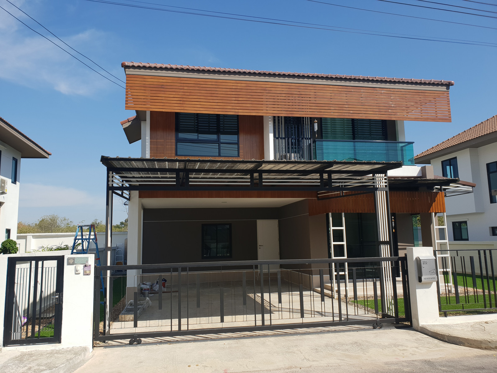 2-story single house, Tharawana Village Saraburi city, 3 bedrooms, 3 bathrooms, ready to move in.