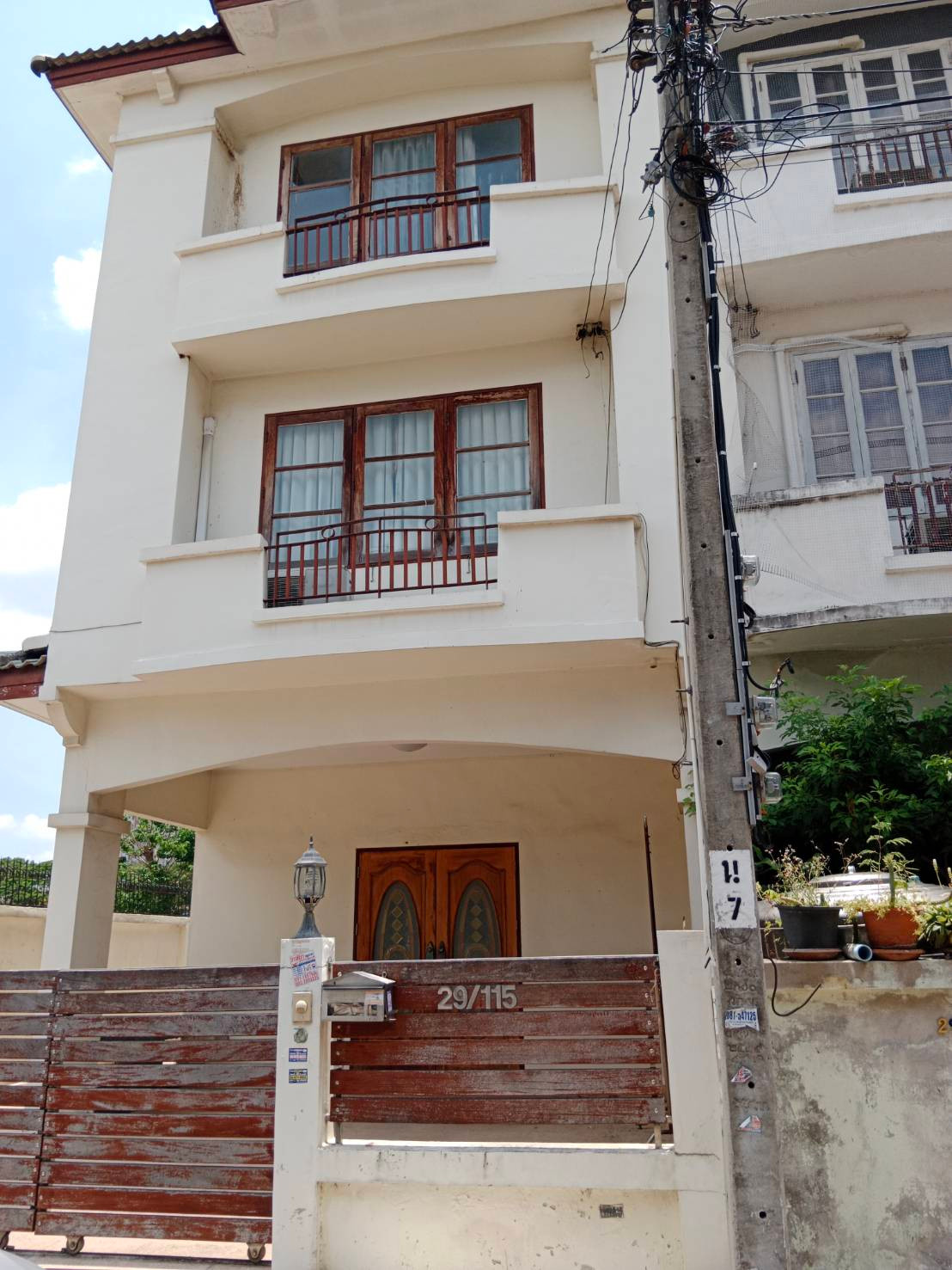 🏡 4-story house for sale, corner plot, Saranon Village, Pak Kret, Nonthaburi.