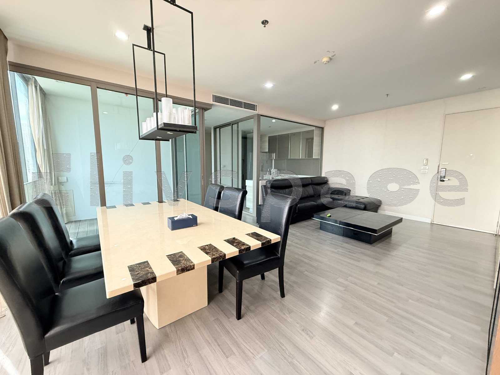 ▚ LK127ツ The Room BTS Wongwian-Yai [ห้องมุมหายาก] - 2 ห้องนอน 2 ห้องน้ำ 92.5 ตร.ม.