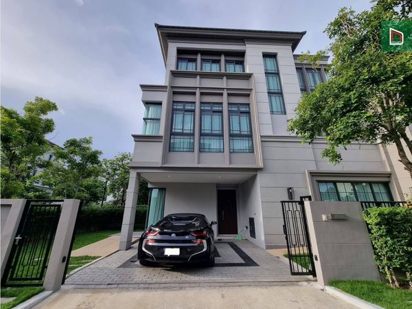 TheSonne Srinakarin-Bangna, size 48.4 sq m, twin house, 3 floors, 4 bedrooms, 4 bathrooms, 12.5 million, corner plot, quiet, complete central area, near Mega Bangna-Suan Luang Rama 9, convenient travel.