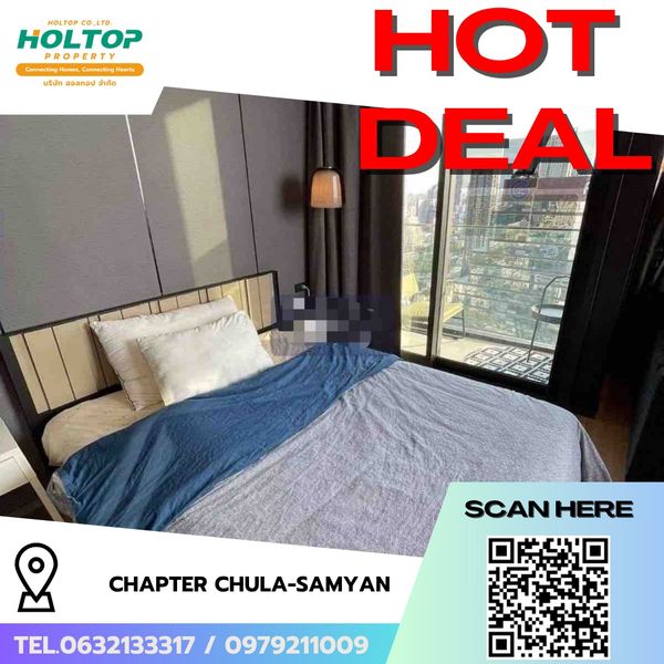 #R10314 🎉 170669 ให้เช่าคอนโด Chapter Chula-Samyan