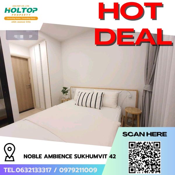#R10279 🎉 150669 ให้เช่าคอนโด Noble Ambience Sukhumvit 42 