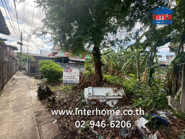 ที่ดินเปล่า 50 ตร.ว. ที่ดิน หมุ่บ้านชุมชนพัฒนา ซอย85 ใกล้วัดสามัคคีสุทธาวาส ซอยจรัญสนิทวงศ์85 ถนนจรัญสนิทวงศ์85 เขตบางพลัด กรุงเทพมหานคร