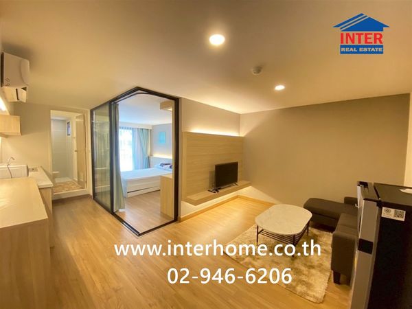 Condominium 51.85 sq m. Muang Thong Bangna C 6, Soi Sukkaew (Soi Manthana), Bangna-Trad Road, Bangna Road, Bang Phli, Samut Prakan.