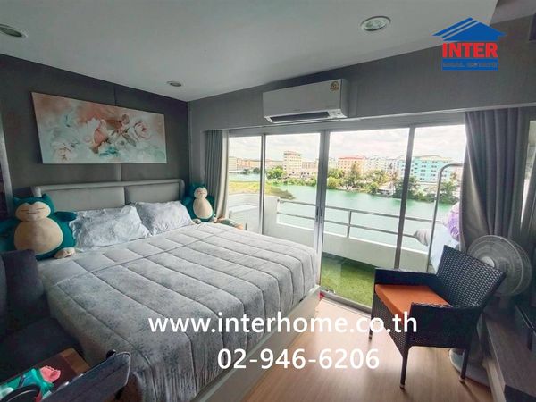 Condominium 45.1 sq m. Lakeside Condo View 1, Soi Navanakorn 24, Navanakorn Road 1, Phahon Yothin Road, Khlong Luang, Pathum Thani.