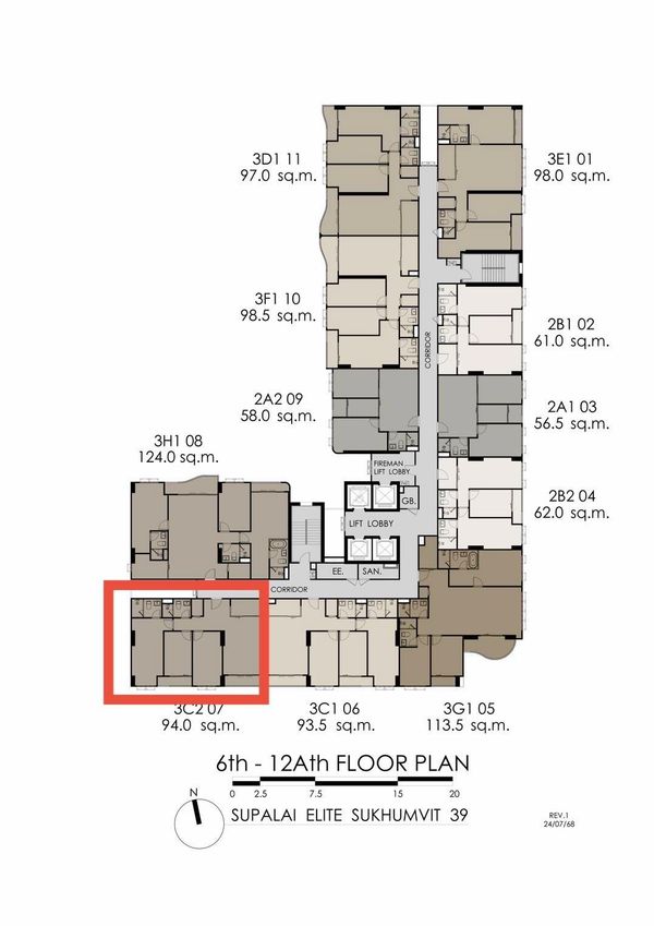 Supalai Elite Sukhumvit 39 ขายดาวน์ สร้างใหม่ ทำเลดี ใจสุขุมวิท ห้องตัวอย่าง 3 ห้องนอน 94 ตร.ม. Tel 088-2389494 