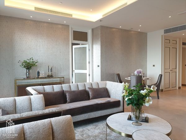 Condo for Rent *The Residences At Mandarin Oriental Bangkok, High Floor, Corner Unit, South Facing, Chao Phraya River View @200,000 Baht