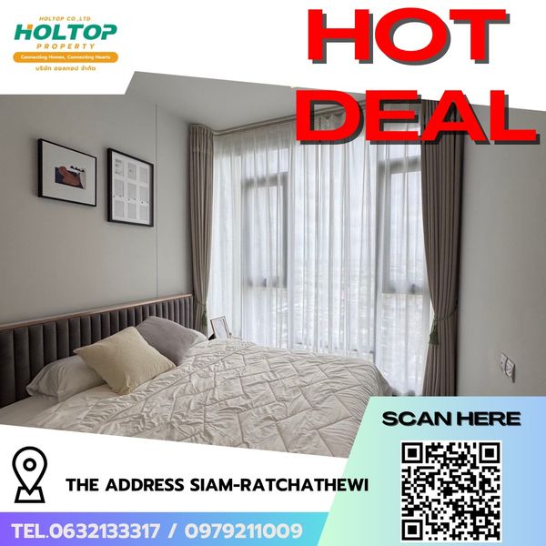 #R10306 🎉 160669 Condo for rent The Address Siam-Ratchathewi.