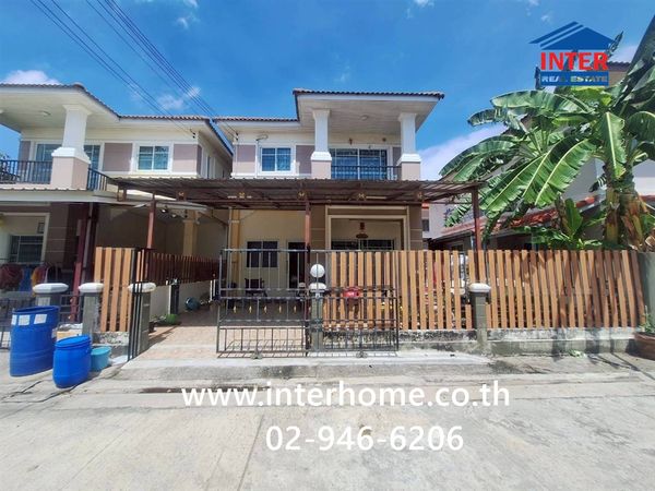 บ้านเเฝด 2 ชั้น 40 ตร.ว. หมู่บ้านสวนหลวงวิวล์6 ซอยเฉลิมพระเกียร์ติ ร.9 ซอย30 แยก14 ถนนเฉลิมพระเกียร์ติ ร.9 เขตประเวศ กรุงเทพมหานคร