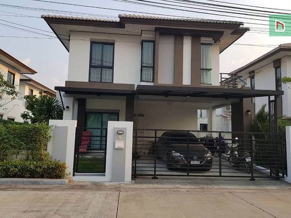 Baan Fah Greenery Thiwa Pinklao-Sai 5, size 54.3 sq m, 3 bedrooms, 3 bathrooms, only 4.99 million, fully furnished, air conditioning in every room, quiet atmosphere. Near Mahidol University-Central Salaya
