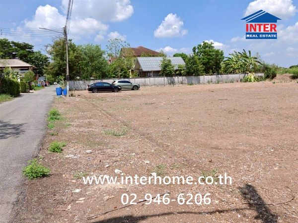 Empty land 281 sq m. Land near Rajamangala University of Technology Thanyaburi. Rangsit-Nakhon Nayok Road Road along Khlong 7, Khlong Luang, Pathum Thani