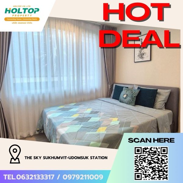 #Z5858💥120669 🔥Condo for rent The Sky Sukhumvit-Udomsuk Station