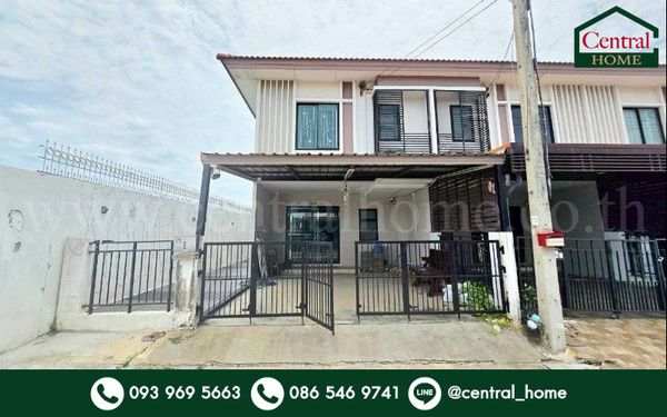 Townhome Kanda Place Wongwaen - Lam Luk Ka Klong 6, back side, ready to move in.