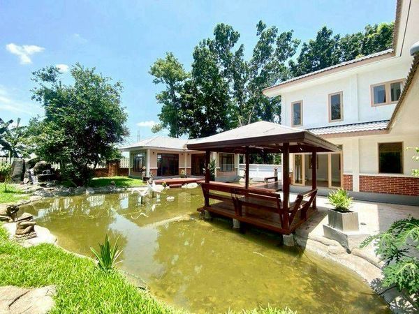 Resort style detached house for sale, Forest Home Rangsit-Klong 7 project, area 200 square meters, 3 bedrooms, Lam Phak Kut Subdistrict, Thanyaburi District, Pathum Thani Province.