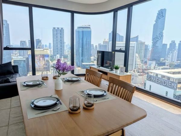 🏙️ For rent Ashton Chula-Silom | Large room, 2 bedrooms, in the heart of the city, ready to move in.📍 Ashton Chula-Silom✨ Luxury condo in the heart of the city, near MRT Samyan and Chulalongkorn University.