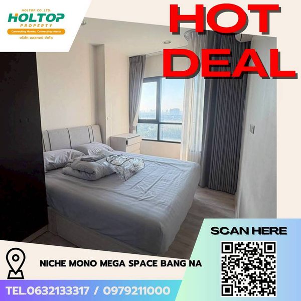 #L858🎉 270669 Condo for Rent – Niche Mono Mega Space Bangna