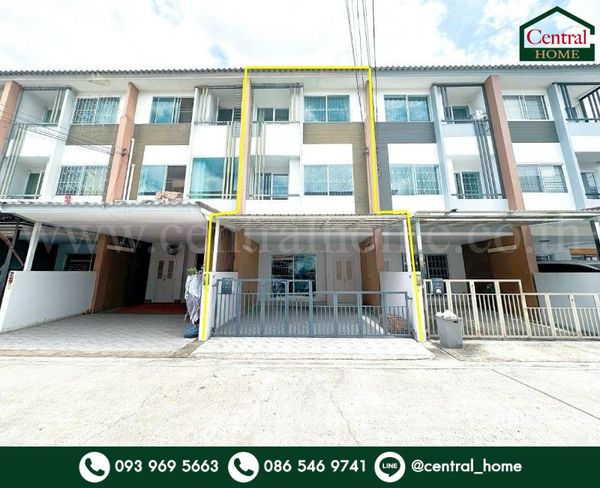 Townhome The Trust City Ngamwongwan 25, beautiful house, cheap price.
