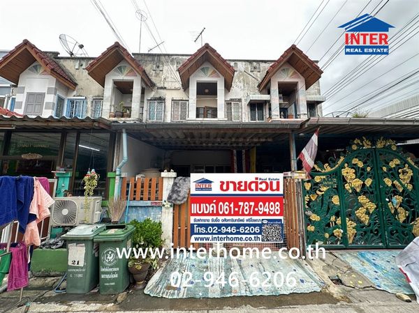 Townhouse, 2 floors, 17 sq m, Sai Rung Village. Red Thorn-Bang Phli Soi Nam Daeng-Bang Phli 29 Nam Daeng Road - Bang Phli, Theparak Road, Bang Phli, Samut Prakan