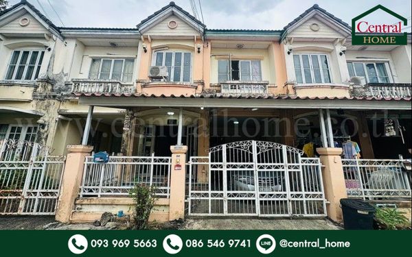 ทาวน์เฮ้าส์ บุศรินทร์ บ้านกล้วย-ไทรน้อย นนทบุรี ราคาถูกที่สุด ทำเลดี เนื้อที่กว้าง