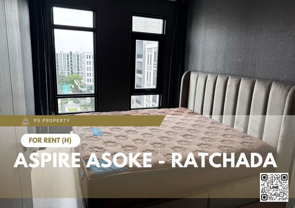 ให้เช่า 🔥 Aspire Asoke - Ratchada 🔥 เฟอร์นิเจอร์ และ เครื่องใช้ไฟฟ้าครบ ใกล้ MRT พระราม 9