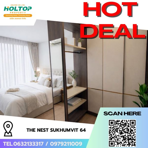 #R10364  🎉 210669  ให้เช่าคอนโด The Nest Sukhumvit 64 (รหัสเดิม R9319)