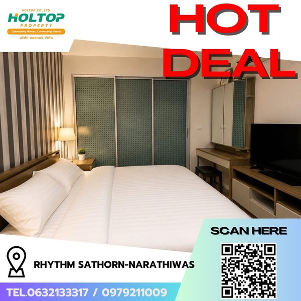 #R10365 🎉 210669 ให้เช่าคอนโด Rhythm Sathorn-Narathiwas