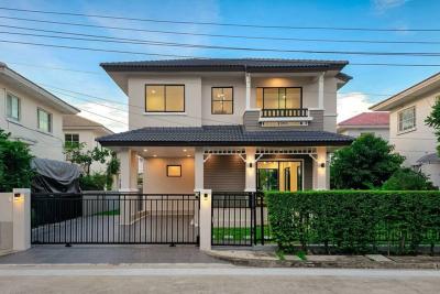 🏡 Beautifully decorated, ready-to-move-in detached house near Denla 🏡 Mantana Pinklao - Rama 5 / 3 Bedroom (FOR SALE), EARK043