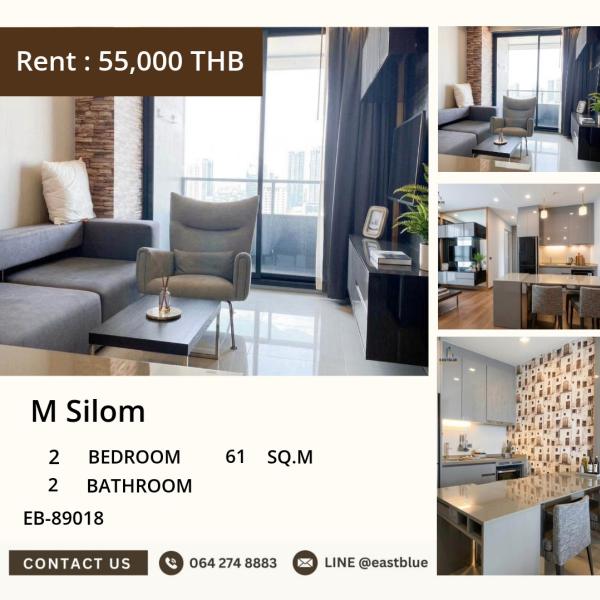 🏙️ Prime 2-Bed Silom Condo: Just 55k - Steps from BTS & Top Bangkok Hotspots! 🔑 0642748883