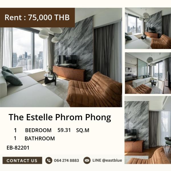 🔥 Open for booking! Luxury condo The Estelle Phrom Phong only 75,000 baht/month 0642748883