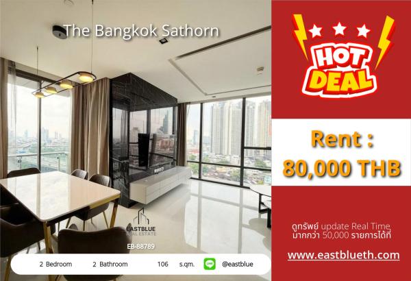 05/10/2026, Luxe 2-Bed Condo at Sathorn's Prime Location 🏙️Only 25MB - Near BTS, Unbeatable City Living! 🌆 0642748883