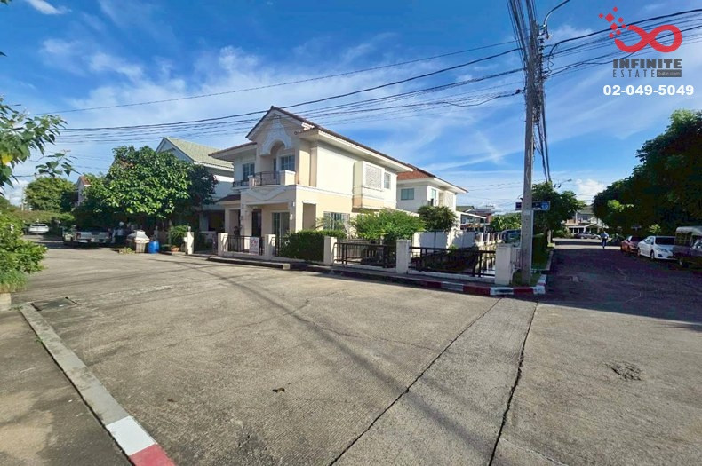 2-story detached house for sale, corner house, The Villa Village. Tha It-Rattanathibet, near MRT Bang Rak Noi-Tha It 2-story detached house for sale, corner house, The Villa Village. Tha It-Rattanathibet, near MRT Bang Rak Noi-Tha It