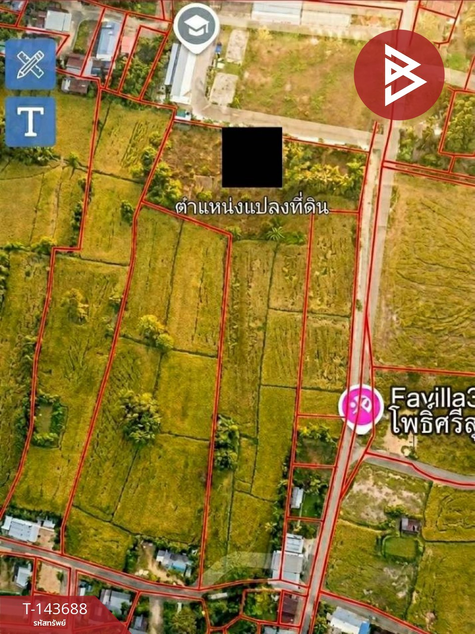 ขายที่ดิน เนื้อที่ 12 ไร่ 3 งาน 77 ตร.วา โพธิ์ศรีสุวรรณ ศรีสะเกษ – รูปที่ 2