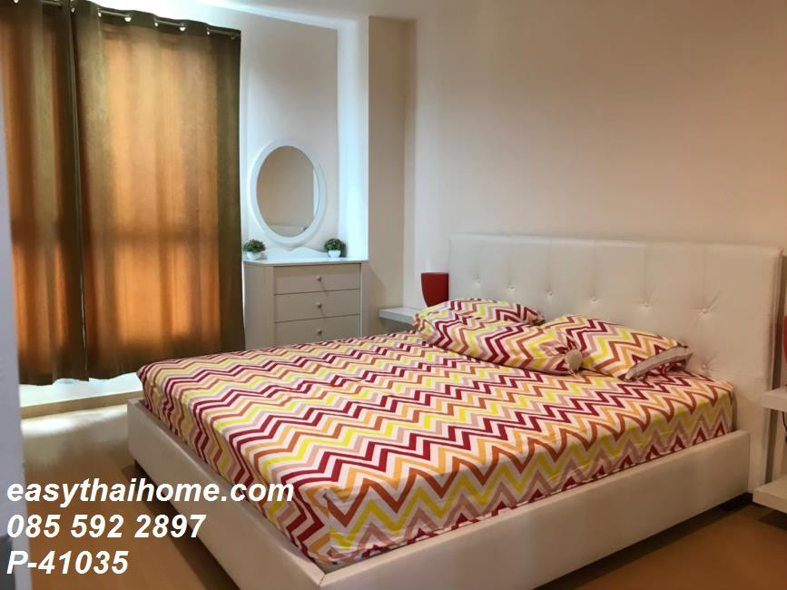 P-41035 🔥 (Modern Minimal Style Warm Tone) Condo For Rent Life @ BTS Tha-Phra Near BTS Talat Phlu Walking Distance Line ID: @easythaihome 085-592-2897  – รูปที่ 2