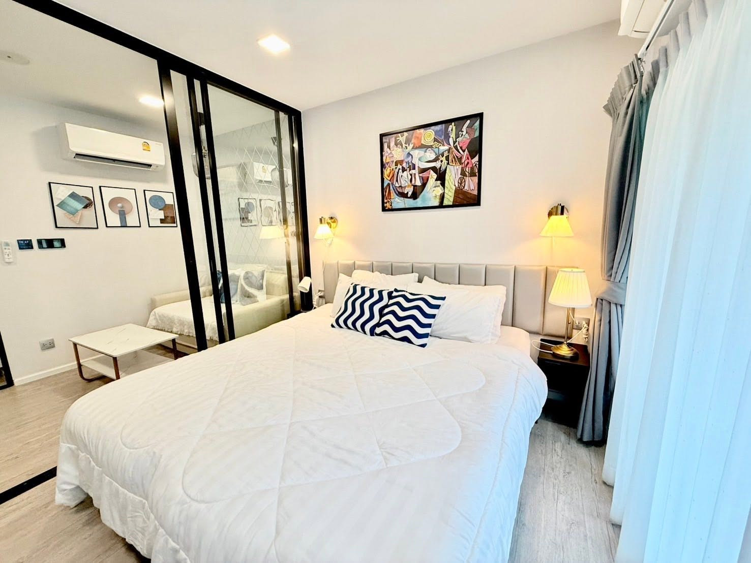 ✨ Pool view room, TV 55 inches | KAVE AVA, opposite Thammasat University, Rangsit, ready to move in, only 12,500 baht/month.