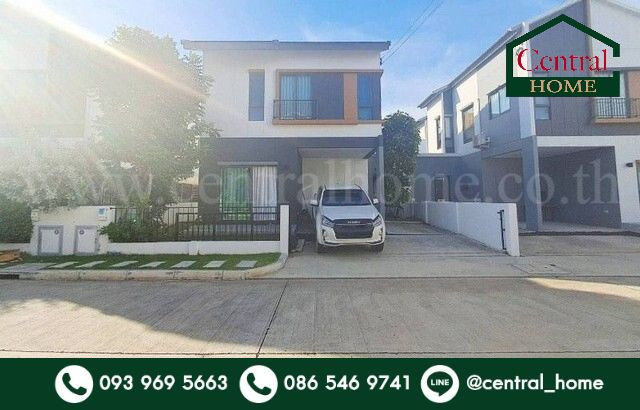 Twin house Anasiri Bangna-Bang Bo with built-in furniture, electrical appliances, cheap price.
