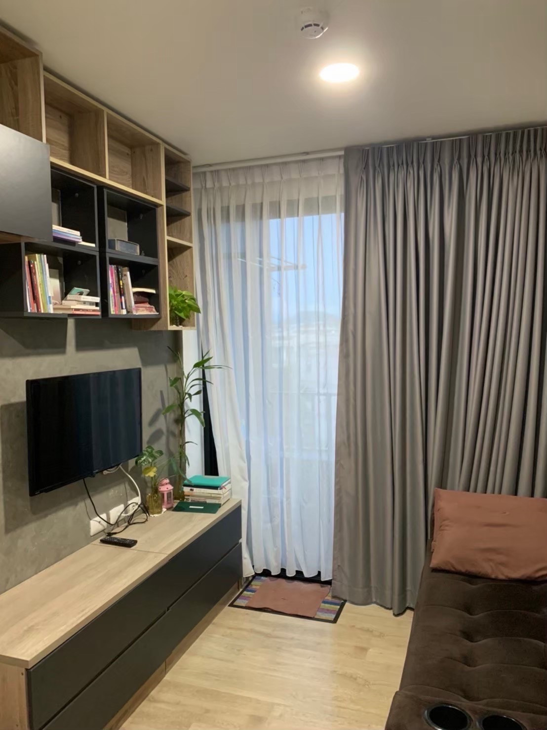 D Park Condo, Suan Suea, Sriracha, 1 bedroom, 1 bathroom, size 24.4 sq m, 5th floor, swimming pool view.