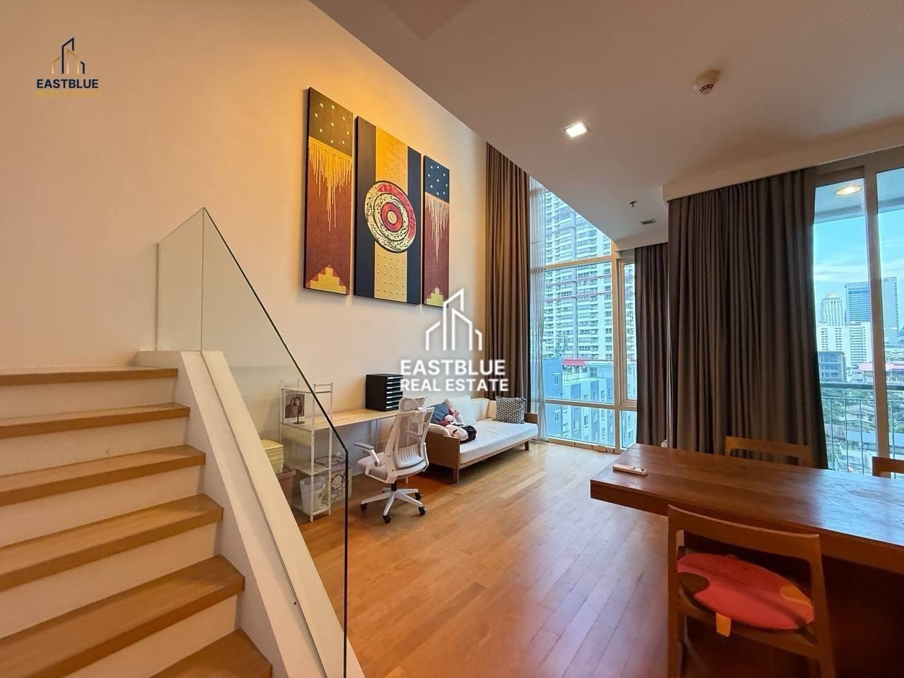 ***พร้อมเข้าอยู่*** ให้เช่าด่วน Duplex 1bed 2bath ราคาดีสุดในตึก วิวสระว่ายน้ำ  | ** สนใจติดต่อเอเจ้นท์ประจำโครงการ K.เฌอ 099-620-2888 **