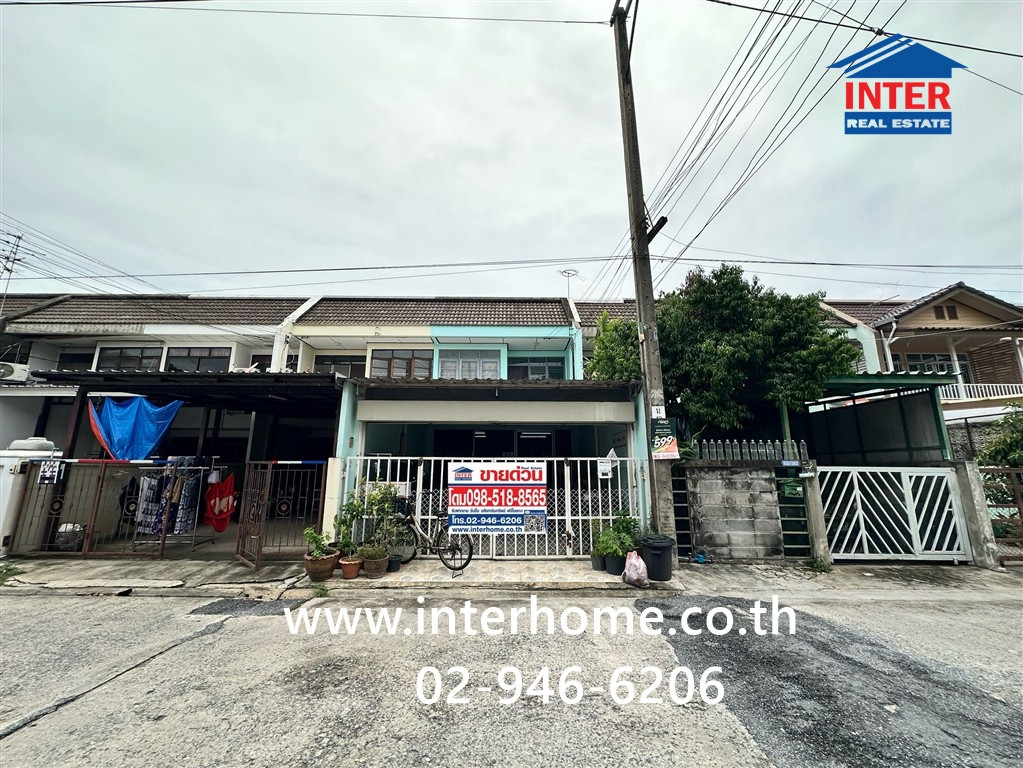 Townhouse, 2 floors, 25 sq m, Pakkret Village Village. Near Suankularb Nonthaburi School, Tiwanon Road, Chaengwattana Road, Pak Kret, Nonthaburi