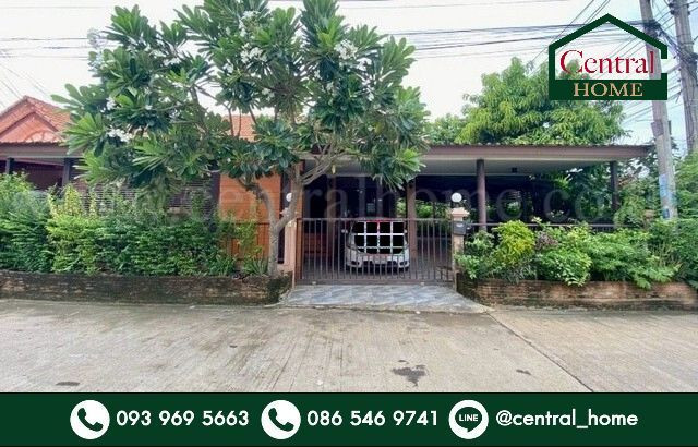 Single-storey detached house, waterfront village, 75.9 sq m, strong structure, Wang Noi, Ayutthaya, cheapest!!!! Single-storey detached house, waterfront village, 75.9 sq m, strong structure, Wang Noi, Ayutthaya, cheapest!!!!