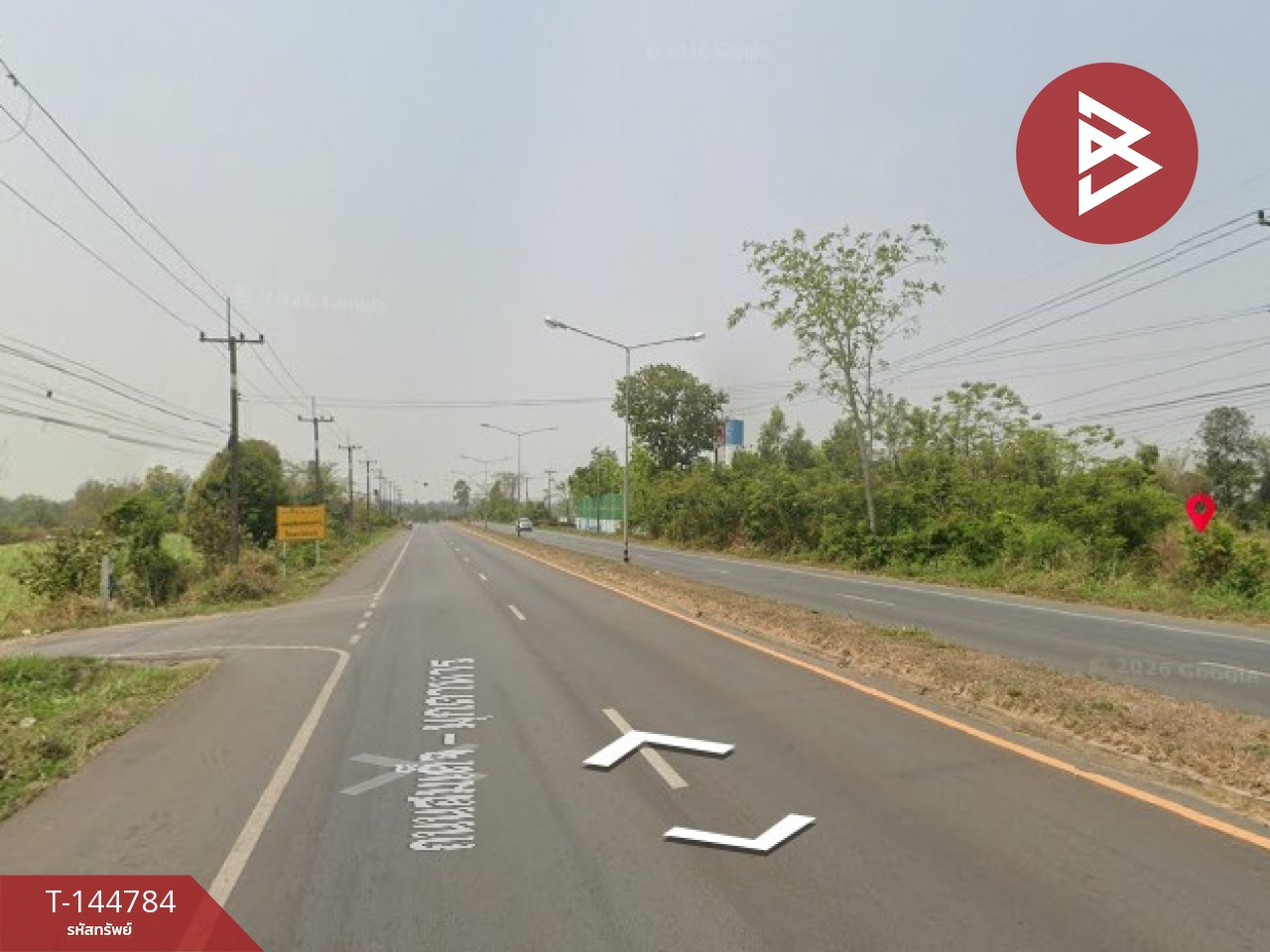 Land for sale next to the main road, area 5 rai 71 sq m, Mueang Mukdahan. – รูปที่ 3