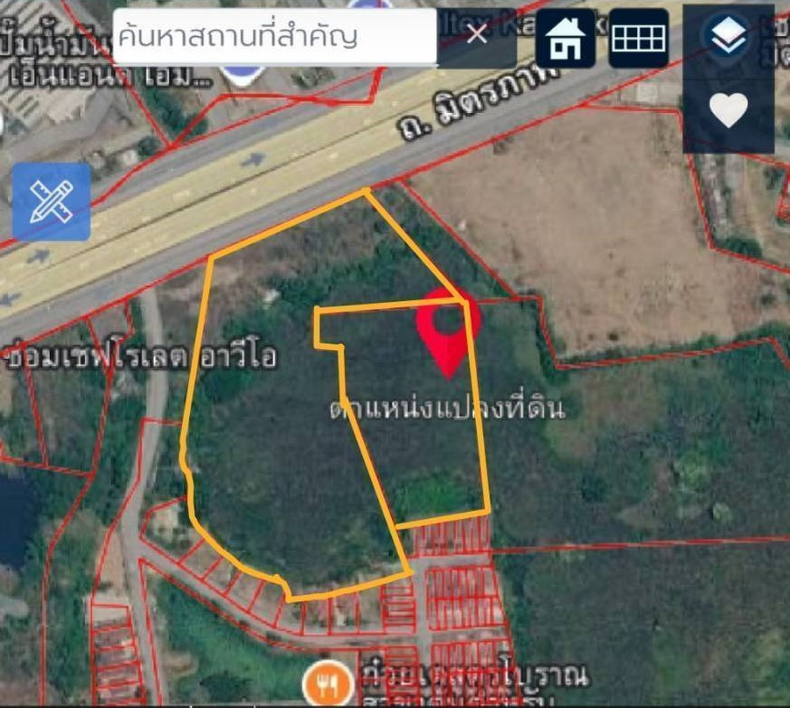Large plot of land for sale, 16 rai 2 ngan 40 sq m, Saraburi (inbound side), pink area, width 180 meters, high potential location. Suitable for project development – รูปที่ 3