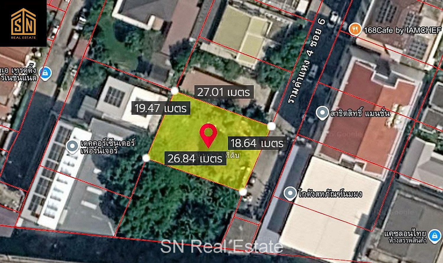 ขายที่ดิน 125 ตร.ว. ซอยรามคำแหง 4 แยก 6 (ร.พ.แพทย์ปัญญา) รถไฟฟ้า ARL รามคำแหง – รูปที่ 3