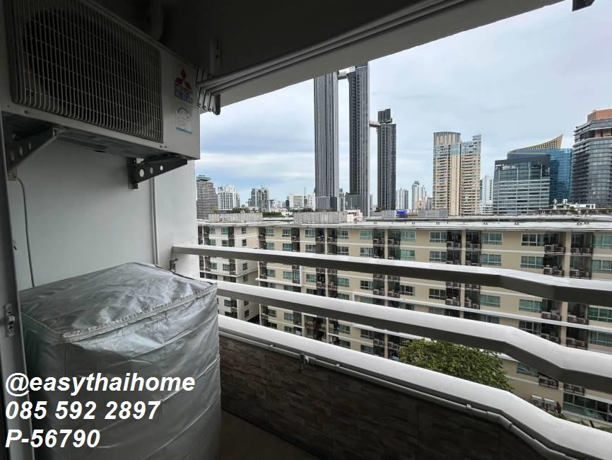 P-56790 For Rent Thonglor Tower | 2 Bedrooms 1 Bathroom | City View | 10th Floor, Building A | 49 sq.m. | Fully Furnished | 22,000 THB/month | Including Common Area Fee + 1 Parking Space 📞 Line ID: @easythaihome | 085-592-2897 – รูปที่ 2