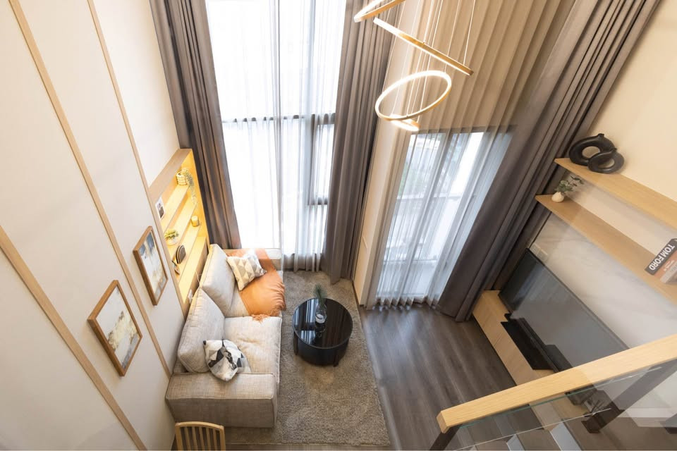 ห้องDuplex แต่งหรูเฟอร์ฯครบ พร้อมเข้าอยู่⭐ให้เช่า KnightsBridge Space Ratchayothin 🍂 – รูปที่ 3