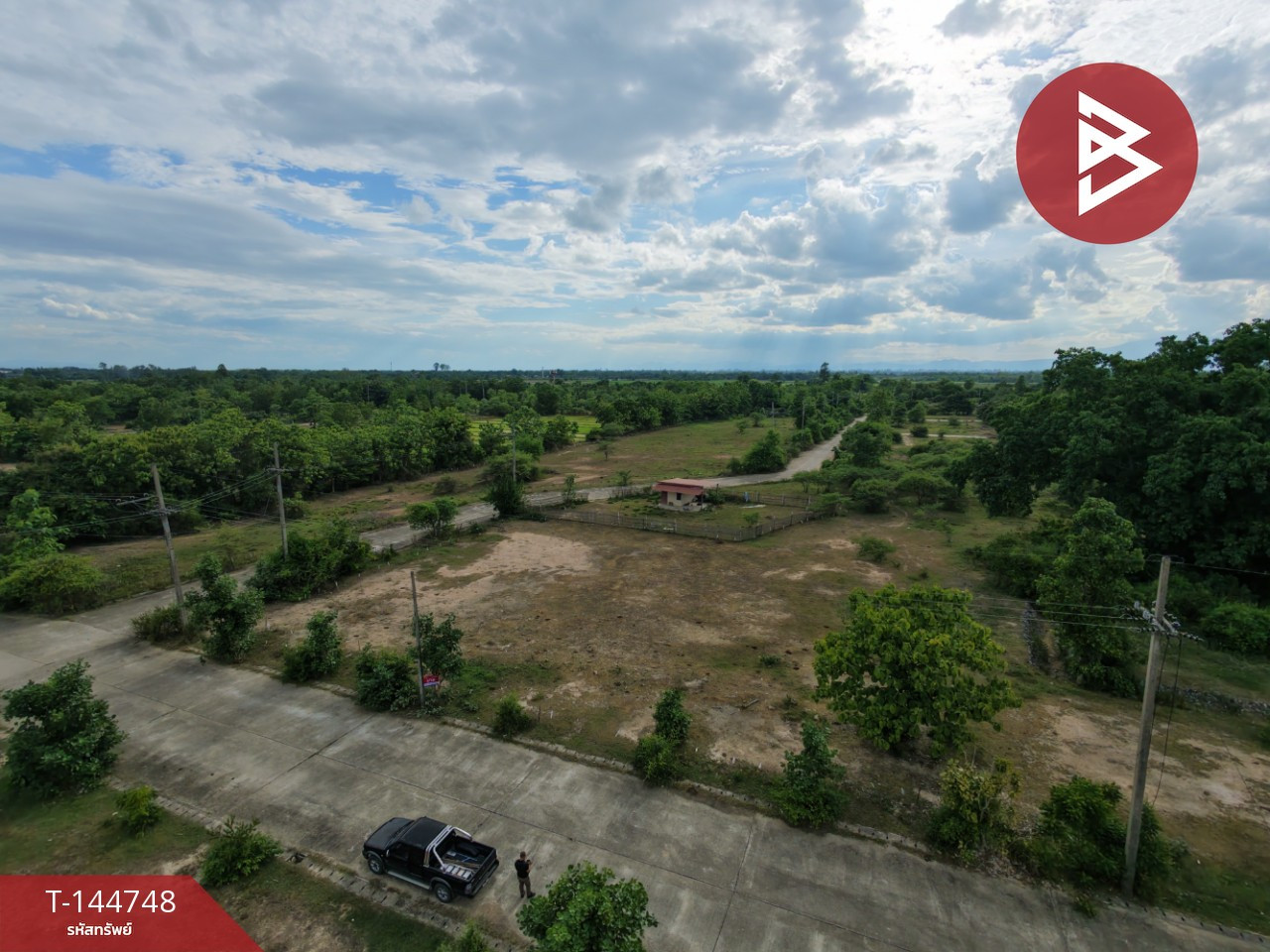 Land for sale, Rom Chat Phu View, area 1 rai 1 ngan 6 square wah, Huai Yaap, Ban Thi, Lamphun. – รูปที่ 3