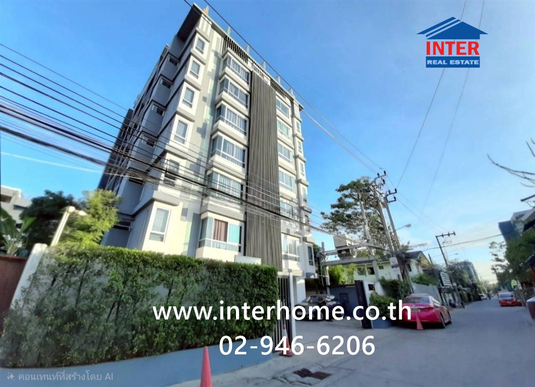 Condominium 23.17 sq m. Opportunity 105 Condominium near Lasalle Intersection, Soi Lasalle 19, Sukhumvit Road 105, Bangna District, Bangkok.