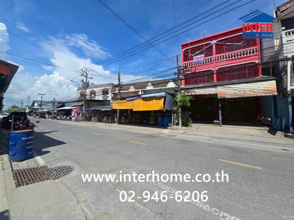 Commercial building, 3 floors, 45 sq m. Commercial building, Soi Thetsaban Bang Pu 59. Near Phasuknirun Village, Sukhumvit Road, Mueang Samut Prakan, Samut Prakan