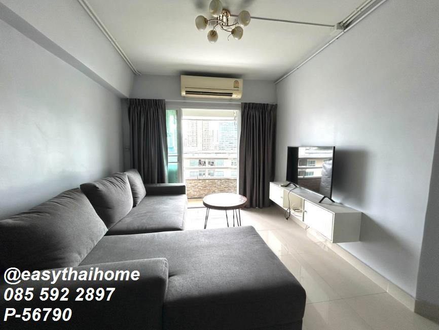 P-56790 For Rent Thonglor Tower | 2 Bedrooms 1 Bathroom | City View | 10th Floor, Building A | 49 sq.m. | Fully Furnished | 22,000 THB/month | Including Common Area Fee + 1 Parking Space 📞 Line ID: @easythaihome | 085-592-2897 – รูปที่ 4